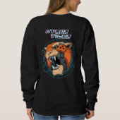 Cyber Tiger | Frauen Sweatshirt (Rückseite)