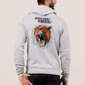 Cyber Tiger | Herren Voll-Zip Hoodie (Rückseite)