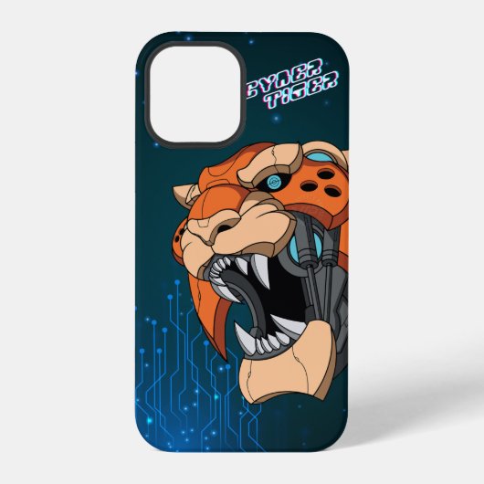Cyber Tiger | iPhone Hülle (Rückseite)