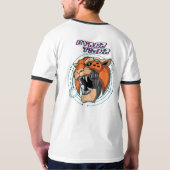 Cyber Tiger | Männer Ringer T-Shirt (Schwarz voll)