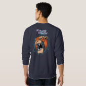 Cyber Tiger | Männer Sweatshirt (Schwarz voll)