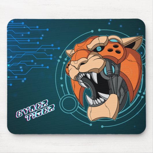 Cyber Tiger | Mousepad (Vorne)
