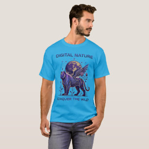 Cyber Tiger Shirt – Digitaler Instinkt Futuristisc
