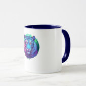 Cyber-Tiger Tasse (VorderseiteRechts)