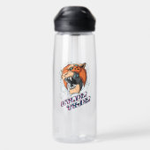 Cyber Tiger | Trinkflasche (Rückseite)