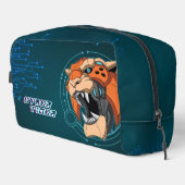 Cyber Tiger | Waschbeutel (Rechte Ecke)