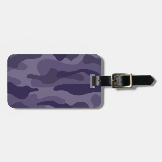 Cyber Traube Monocolor Camouflage Gepäckanhänger (Vorderseite horizontal)