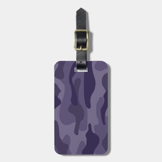 Cyber Traube Monocolor Camouflage Gepäckanhänger (Vorderseite vertikal)