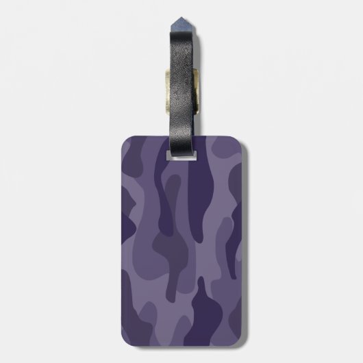 Cyber Traube Monocolor Camouflage Gepäckanhänger (Rückseite vertikal)