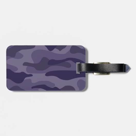 Cyber Traube Monocolor Camouflage Gepäckanhänger (Rückseite horizontal)