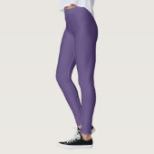 Cyber-Trauben-Farbe einfarbig schlicht Leggings (Links)