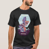 Cyber Urban Sci Fi Evil Robot T-Shirt (Vorderseite)