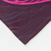 "Cyber Valentine" Design der Cybernetischen Frau Fleecedecke (Ecke)