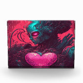 "Cyber Valentine" Design der Cybernetischen Frau Fotoblock (Vorderseite)