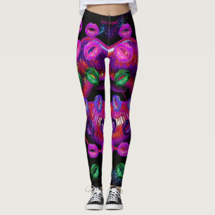 Cyber Venus Lips - Kuss mich schnell. Multiplizier Leggings