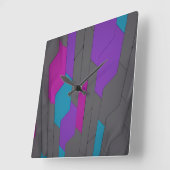 Cyber Wall Square Wall Clock Quadratische Wanduhr (Winkel)