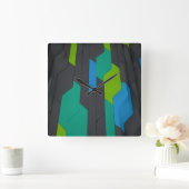 Cyber Wall Square Wall Clock Quadratische Wanduhr (Zuhause)