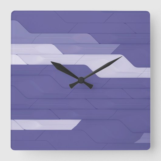 Cyber Wall Square Wall Clock Quadratische Wanduhr (Vorderseite)