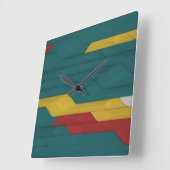Cyber Wall Square Wall Clock Quadratische Wanduhr (Winkel)