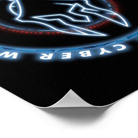 CYBER WARRIOR ABZEICHEN SIEGEL POSTER (Ecke)