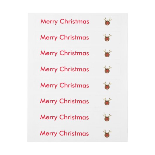 Cyber Weihnachtsbaum - individuelle Labels Rundum-Adressaufkleber (Bogen)