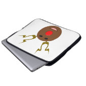 Cyber Weihnachtsschläfer Laptopschutzhülle (Vorne Knopf)