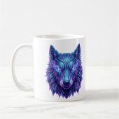 Cyber Wolf Geist Wächter der Intuition Kaffeetasse (Links)