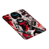 CyberBass Rebellion Flexibles Foto Magnet (Rechte Seite)