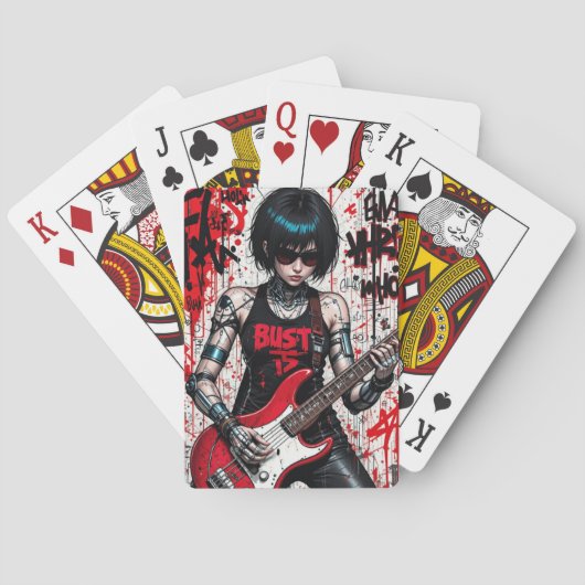 CyberBass-Rebellion spielende Karten Shake the Dec Spielkarten (Rückseite)