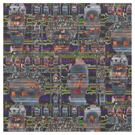 Cyberdazze Hyperface Fabric #1 Anti-Recognition Stoff (Nahaufnahme)