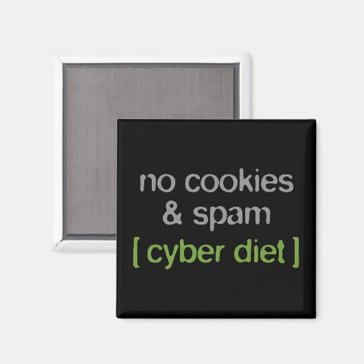 Cyberdiät - Keine Cookies und Spam Magnet (Vorderseite/Rückseite)