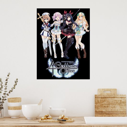Cyberdimension Neptunia 4 Goddesses Online Poster (Küche)
