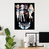 Cyberdimension Neptunia 4 Goddesses Online Poster (Heimbüro)