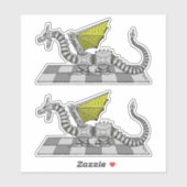 Cyberdrache Aufkleber (Blatt)