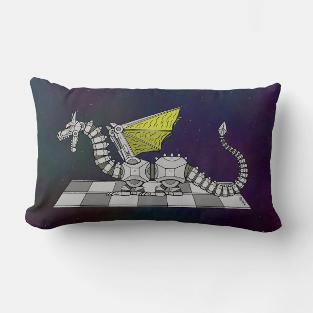 Cyberdrache Lendenkissen (Vorderseite)