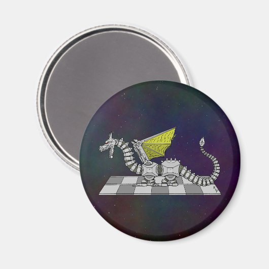 Cyberdrache Magnet (Vorderseite/Rückseite)