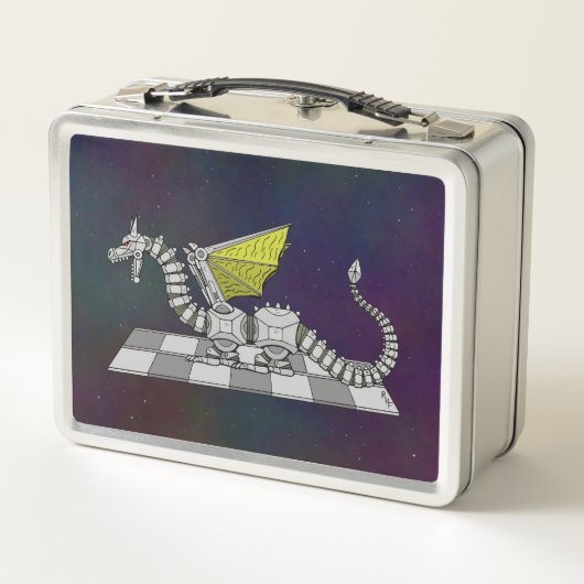 Cyberdrache Metall Lunch Box (Rückseite)