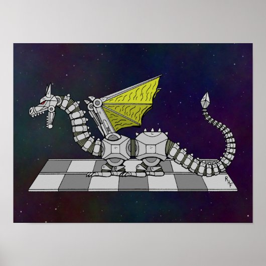 Cyberdrache Poster (Vorne)