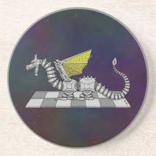 Cyberdrache Sandstein Untersetzer