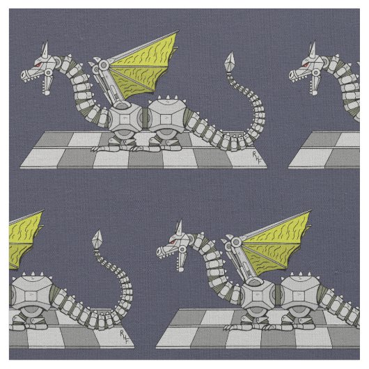 Cyberdrache Stoff (Nahaufnahme)