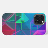 Cybergitter: Ein Lichtspektrum iPhone Hülle (Rückseite (Horizontal))