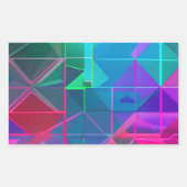 Cybergitter: Ein Lichtspektrum Rechteckiger Aufkleber (Vorderseite)