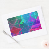 Cybergitter: Ein Lichtspektrum Rechteckiger Aufkleber (Umschlag)