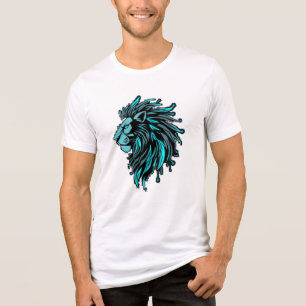 „CyberLion – Die Zukunft hat eine Mähne“ Tri-Blend Shirt