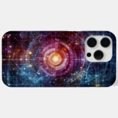 Cybermatrix: Neon Matrix-Thema Case-Mate iPhone Hülle (Rückseite (Horizontal))