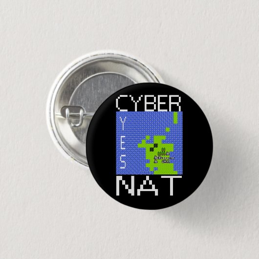 CYBERNAT Abzeichen Button (Vorne & Hinten)