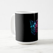 Cybernetic Glitch Schädel Gaming Tasse - SYSTEM_GM (Vorderseite Links)