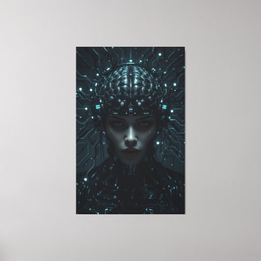 Cybernetic Neuronal Entity Leinwanddruck (Vorderseite)