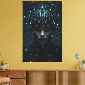 Cybernetic Neuronal Entity Leinwanddruck (Insitu (Wohnzimmer))