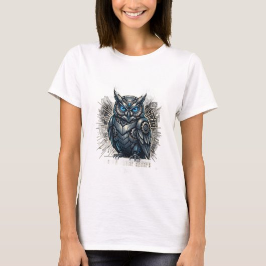 Cybernetic Owl Vision T-Shirt (Vorderseite)